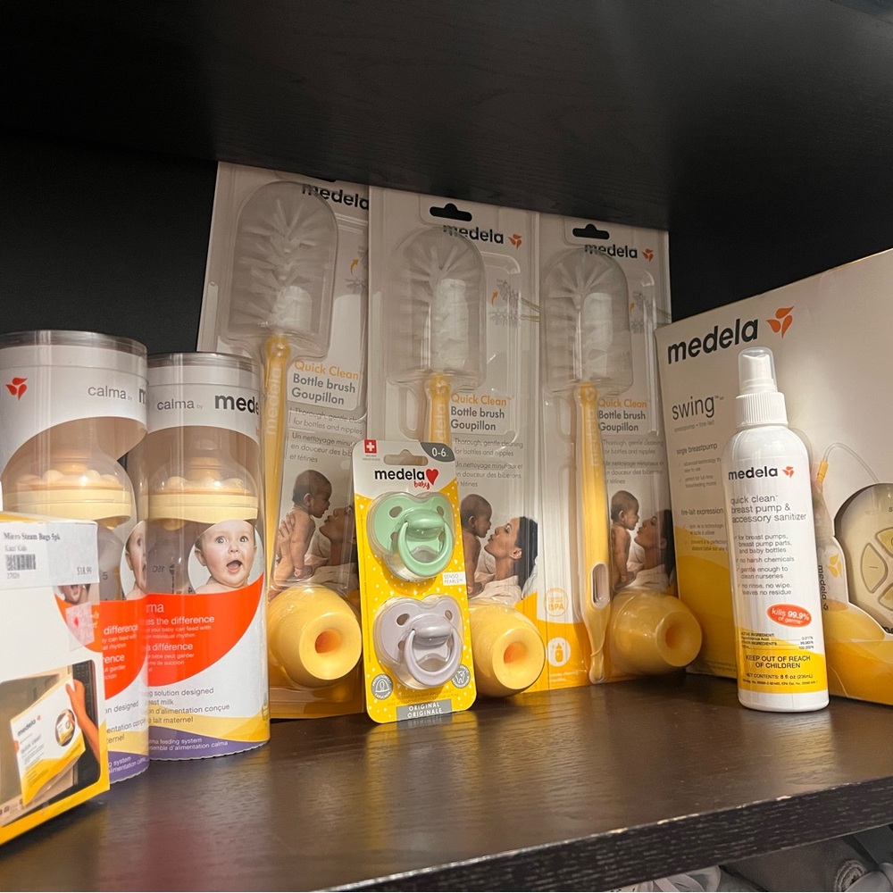 Medela Baby Bottle Cleaning Set - Yellow